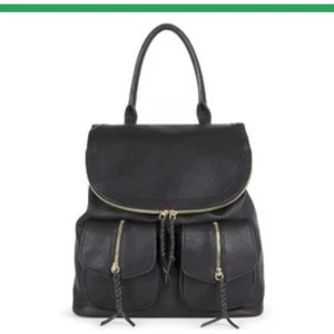 Sole Society black pebbled Emery Vegan Leather Backpack With Front Pocket - Picture 1 of 10