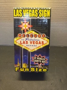 Welcome to fabulous Las Vegas Nevada Sign Light Up Fun Size 2005 Rare OPEN BOX - Picture 1 of 6