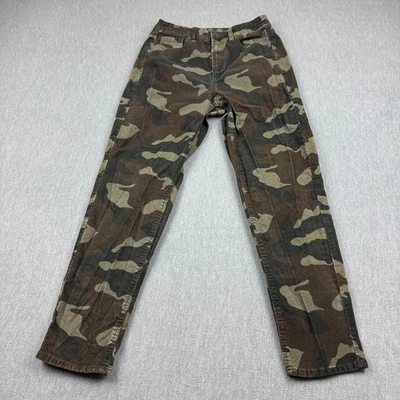 American Eagle Pants Womens 4 Fits 28x27 Brown Camo Super Stretch Corduroy - Image 1 of 4