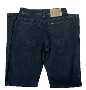 Jeans Lee vintage años 90 para hombre 27x33 negros lavados 100 % algodón - Imagen 1 de 7