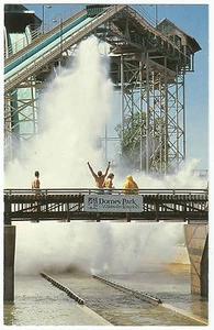 Postal vintage Dorney Park Allentown PA paseo de aterrizaje en aguas blancas - Imagen 1 de 2