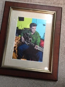 Elvis Armee spielt Gitarre Gemälde bunt hell selten gerahmter Druck Presley Kunst - Bild 1 von 4