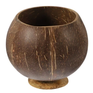 Coconut-shell Cup Natural Coconut Cup Dessert Serving Cup Beverage Dessert Bowl - Picture 1 of 12