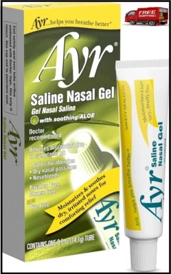 Носовой гель Ayr Saline с успокаивающим алоэ тюбик 0,5 унции (упаковка 1) - Изображение 1 из 4