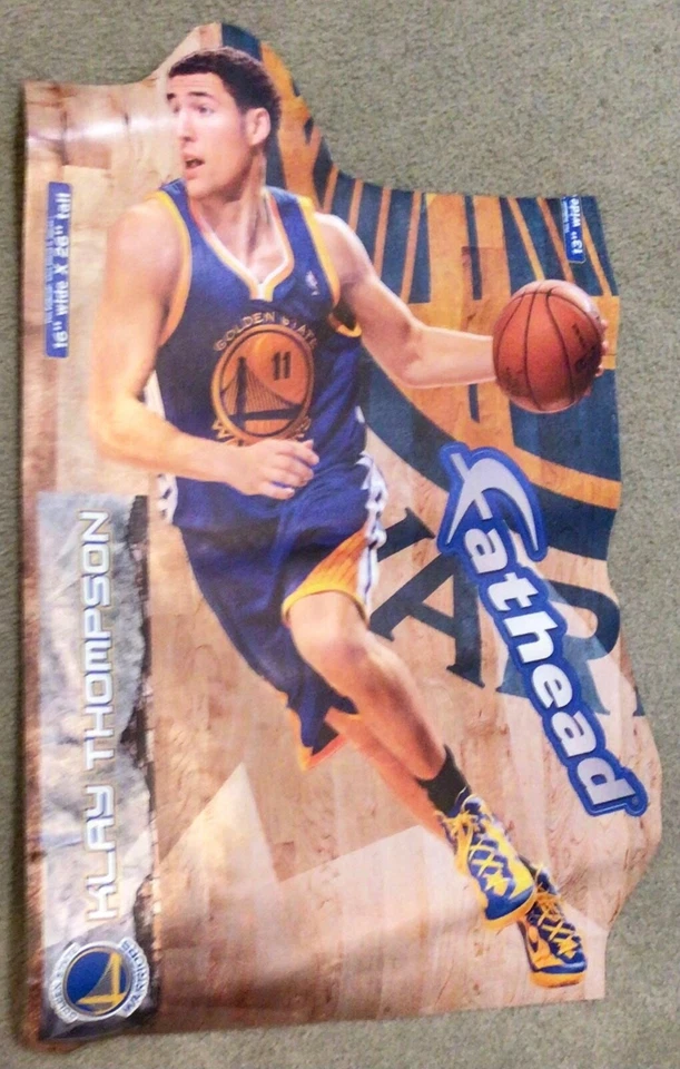 Klay Thompson Warriors 16”x26” with nameplate FATHEAD  NBA Decal wall - Image 1 of 1