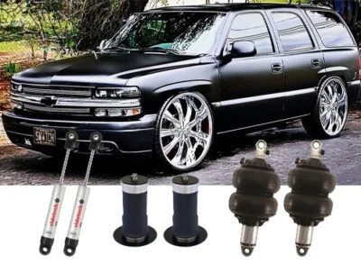 Kit de suspensión neumática amortiguadores delanteros bolsa trasera, soportes Chevrolet Tahoe 2000-2006 Foto 1 de 4