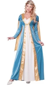 ELEGANT EMPRESS MEDIEVAL RENAISSANCE MAID MARION ADULT WOMENS COSTUME - Picture 1 of 2