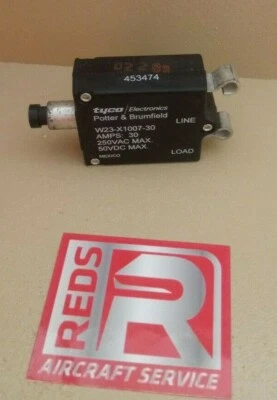 Disyuntor 453-474, 30 amperios, como se quitó (Potter y Brumfield) Foto 1 de 4