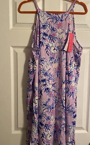 Neu mit Etikett Lilly Pulitzer Margot Kleid hellflieder Badehose In The Air XL - Bild 1 von 11