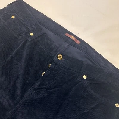 7 For All Men Kind Women's Navy Cotton Five Pocket Corduroy Pants 29 NWoT - Image 1 of 4