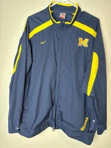 Nike Jacke Herren Blau Fit Storm Reißverschluss Michigan Wolverines Größe XL Kostenloser Versand🔥 - Bild 1 von 5