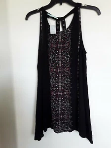 Maurices women's Black Straps Tank top size M NEW - Picture 1 of 3