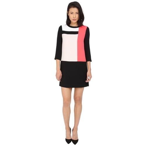 Abito Kate Spade Colorblock Shift nero rosa 6
