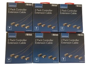 6 Insignia 2-Pack 6' Extension Cable for Nintendo NES SNES Classic Controllers - Picture 1 of 1
