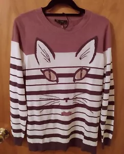 Diane Gilman DG2 Katzengesicht Pullover - Neu Mit Etikett - Bild 1 von 5