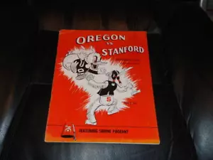 1959 OREGON AT STANFORD COLLEGE FOOTBALL PROGRAM - Picture 1 of 2