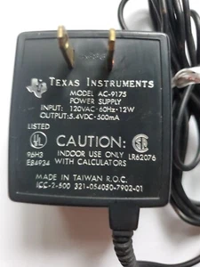 Texas Instruments Adapter AC-9175 Power Supply 5.4VDC 500mA For Calculator - Picture 1 of 6