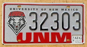 UNIVERSITY OF NEW MEXICO LOBOS COLLEGIATE NUMMERNSCHILD " 32303 " NM WOLF PACK - Bild 1 von 1
