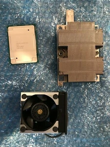 DELL POWEREDGE R540 XEON SILVER 4210R CPU HEATSINK SRG24 TEN CORE 2.4 FAN - Picture 1 of 1