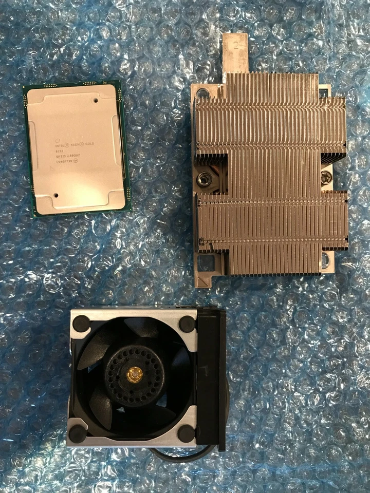 DELL POWEREDGE R540 XEON SILVER 4210R CPU HEATSINK SRG24 TEN CORE 2.4 FAN - Image 1 of 1