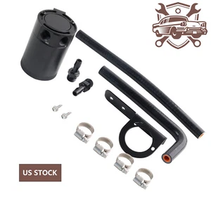 For 2016+ Honda Civic Oil Catch Can Tank 2 Port w/Hose Baffled Oil Separator USA - Picture 1 of 13