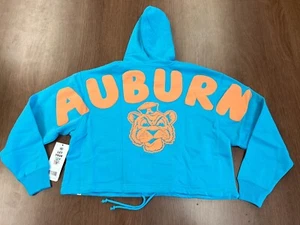 SUDADERA CON CAPUCHA RECORTADA AUBURN TIGERS 47 LUMINANCE VENICE PARA MUJER NUEVA S $85 - Imagen 1 de 9