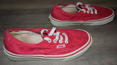 Vans taglia 4 scacchiera rosa caldo bambina