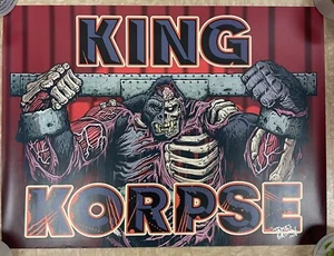 PÓSTER DE KING KORPSE FIRMADO AUTOGRAFIADO POR JAMES GROMAN 18x24 - Imagen 1 de 2