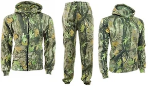 Mens Camouflage Gods Camo Fleece Tracksuit Hoodie Zipper Joggers Jogging Bottom - Picture 1 of 9