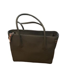 Dagne Dover Signature Tote Graphite Canvas Laptop Bag 13.75" Wide - Picture 1 of 4