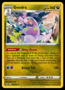Pokemon Card Fusion Strike Goodra 197/264 Non-Holo Rare - NM - Picture 1 of 2