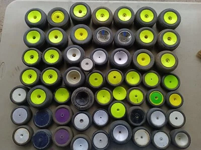 Large Rc Wheel/ Tire lot Dirt Track Team Losi, Proline, J Concept, Tlr, Duratrax - Image 1 of 4