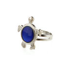 Novelty Turtle Shaped Color Mood Ring Finger Ring with Adjustable Size