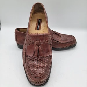 Florsheim Mens Size 11 Brown Slip On Loafers Tassle - Picture 1 of 7