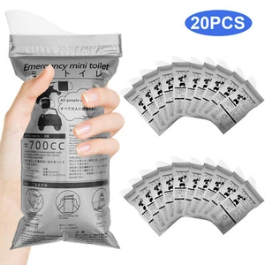 20pcs Disposable Emergency Urinal Bag Portable Travel Vomit Bag for Camping - Picture 1 of 6