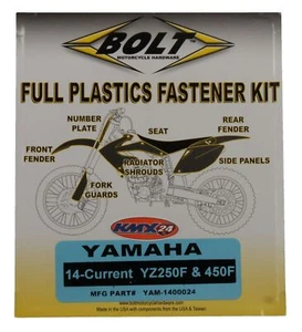 BOLT Kit Viti Parti IN Plastica Adatto An Yamaha YZF 250 14-18, 450 14-17 - Foto 1 di 2