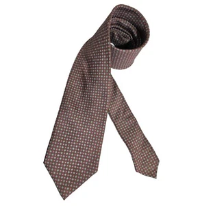 SANSEVERINO Purple/Green Geometric 100% Silk LUXURY Men's Tie ITALY - Picture 1 of 4