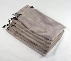 6pcs NEW Gray Flannel Bag Pipe Bag For Tobacco Smoking pipe - Foto 1 di 7