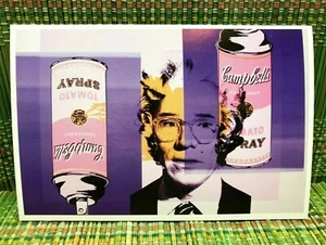 Mr. Brainwash Postkarte Druck 6x4 Andy Warhol Campbells Tomate Spraydose Graffiti - Bild 1 von 7