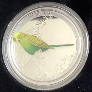 2013 50c Birds of Australia Budgerigar 1/2oz Silver Proof Coin - Picture 1 of 4