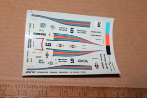 VINTAGE STARTER PORSCHE 908/80 MARTINI LE MANS 1980 RACE CAR DECAL SET 1:43 - Picture 1 of 3