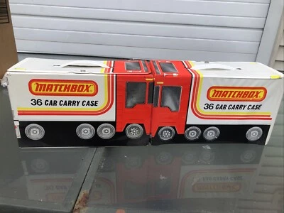 Vintage Matchbox Transport Truck  36 Car Carry Case Paperwork Lesney 1978 Lot - Image 1 of 4