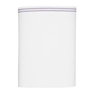 Hudson Park Italian Linens Twin Flat Sheet Lavender on White - Picture 1 of 3