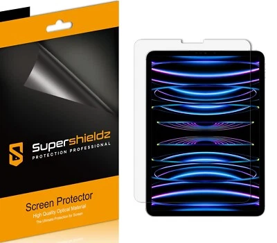 3X Protector de Pantalla Transparente Supershieldz para Apple iPad Pro 11 pulgadas (2018-2022) Foto 1 de 2