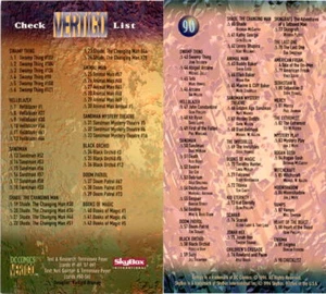 1994 Skybox, DC Vertigo, #90 Checklist - Picture 1 of 1