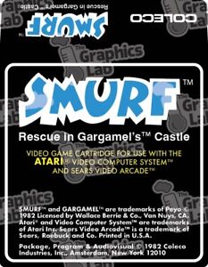 Replacement Game Label - Smurf: Rescue in Gargamel’s Castle for Atari 2600