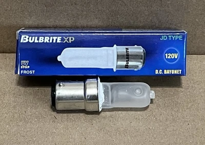 Bulbrite XP 613102 Light Bulb Q100FR/DC 100W 120V T4 DC Bayonet Base Frost NOS - Image 1 of 4