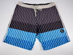 Pantalones Cortos de Tabla Vissla Coco Elastizados Para Hombres 36 Azul Gris Playa Natación Surf Cintura 38" - Imagen 1 de 18