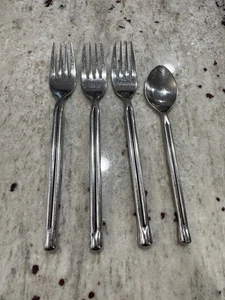 Medici by Gibson Edelstahl 3 Tafelgabeln & 1 Teelöffel Set 4 Stück - Bild 1 von 10