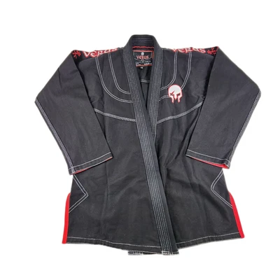 Chaqueta de Jiu Jitsu Brasileña Verus Spartacus A2 Negra para Hombres 100% Algodón SOLO PARTE SUPERIOR Foto 1 de 4
